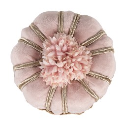 Clayre & Eef Decorative Figurine Cake Ø 12x7 cm Pink Textile on Plastic