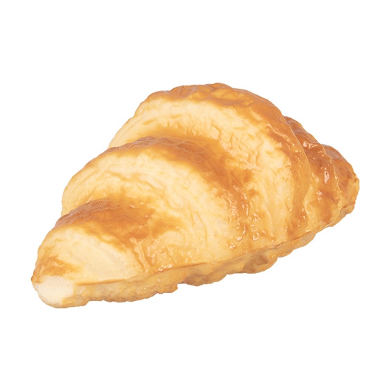 Clayre & Eef Dekoration Croissant 13x7x5 cm Braun Kunststoff