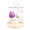 Clayre & Eef Portauova Coniglio 11 cm Bianco Ceramica