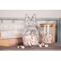 Clayre & Eef Glass Jar Egg Ø 9x17 cm Transparent Glass