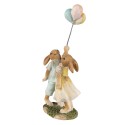 Clayre & Eef Figur Kaninchen 22 cm Grün Braun Polyresin