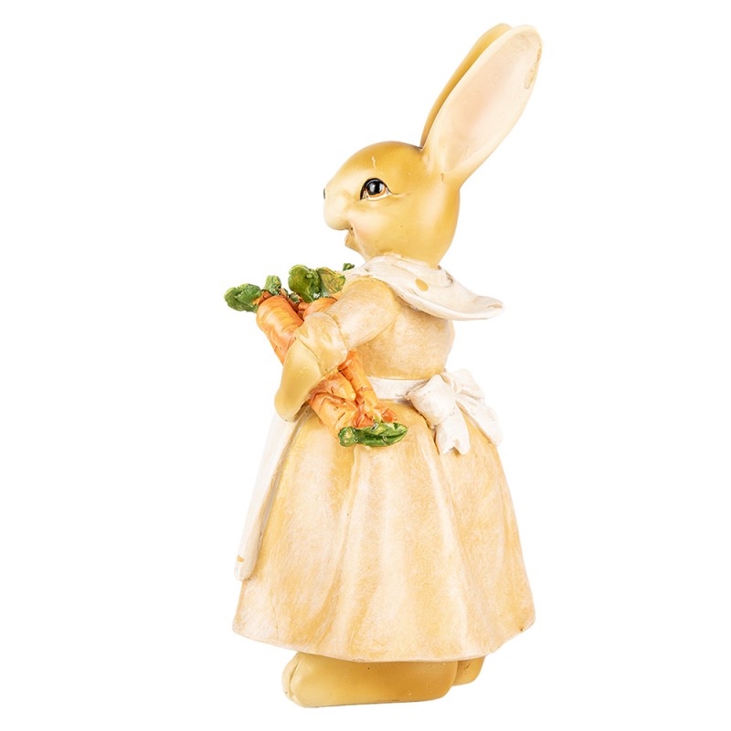 Clayre & Eef Statuetta decorativa Coniglio 20 cm Marrone Plastica