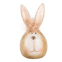 Clayre & Eef Statuetta decorativa Coniglio Ø 11x21 cm Beige Plastica