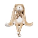 Clayre & Eef Statuetta decorativa Coniglio 20x13x24 cm Marrone Plastica