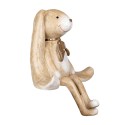 Clayre & Eef Statuetta decorativa Coniglio 20x13x24 cm Marrone Plastica