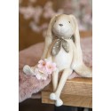 Clayre & Eef Statuetta decorativa Coniglio 20x13x24 cm Marrone Plastica