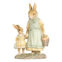 Clayre & Eef Decorative Figurine Rabbits 14x7x20 cm Beige Plastic