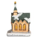 Clayre & Eef Decorative House with LED 5x5x5 cm Orange Plastic