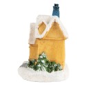 Clayre & Eef Decorativa Casa con LED 6x5x9 cm Giallo Plastica