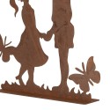 Clayre & Eef Decorative Figurine 25x5x25 cm Brown Metal Children