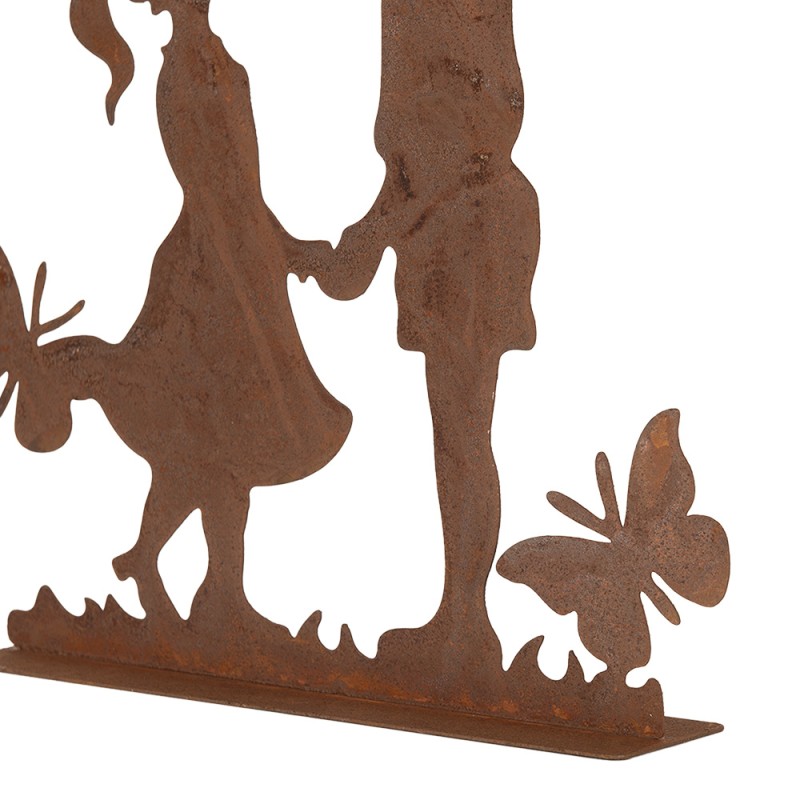 Clayre & Eef Decorative Figurine 25x5x25 cm Brown Metal Children