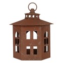 Clayre & Eef Lantern Ø 19x22 cm Brown Metal