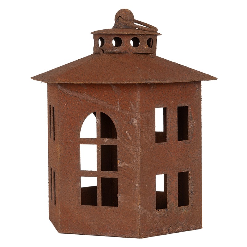 Clayre & Eef Lantern Ø 19x22 cm Brown Metal
