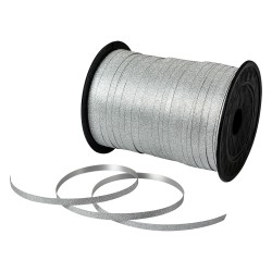 Clayre & Eef Dekoratives Band 228 m Silberfarbig Kunststoff