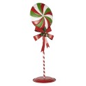 Clayre & Eef Christmas Decoration with LED Lighting Lollipop 36x29x100 cm Red Green Metal
