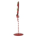 Clayre & Eef Christmas Decoration with LED Lighting Lollipop 36x29x100 cm Red Green Metal