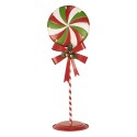 Clayre & Eef Christmas Decoration with LED Lighting Lollipop 36x29x100 cm Red Green Metal