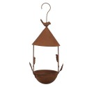 Clayre & Eef Vogelhäuschen 15x14x42 cm Braun Metall