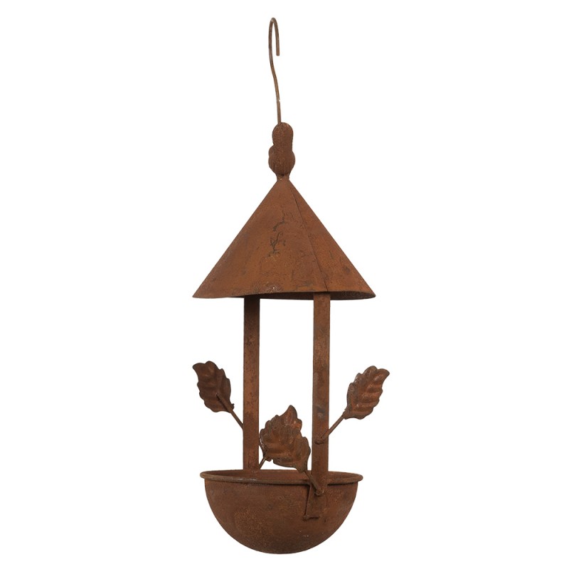Clayre & Eef Vogelhäuschen 15x14x42 cm Braun Metall