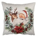 Clayre & Eef Federa per cuscino 45x45 cm Bianco Poliestere Natale