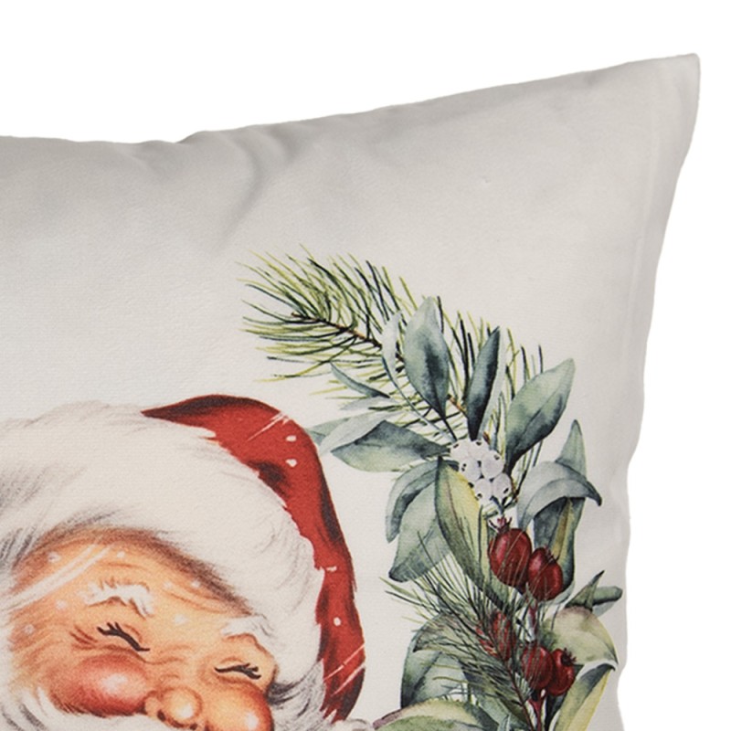 Clayre & Eef Federa per cuscino 45x45 cm Bianco Poliestere Natale