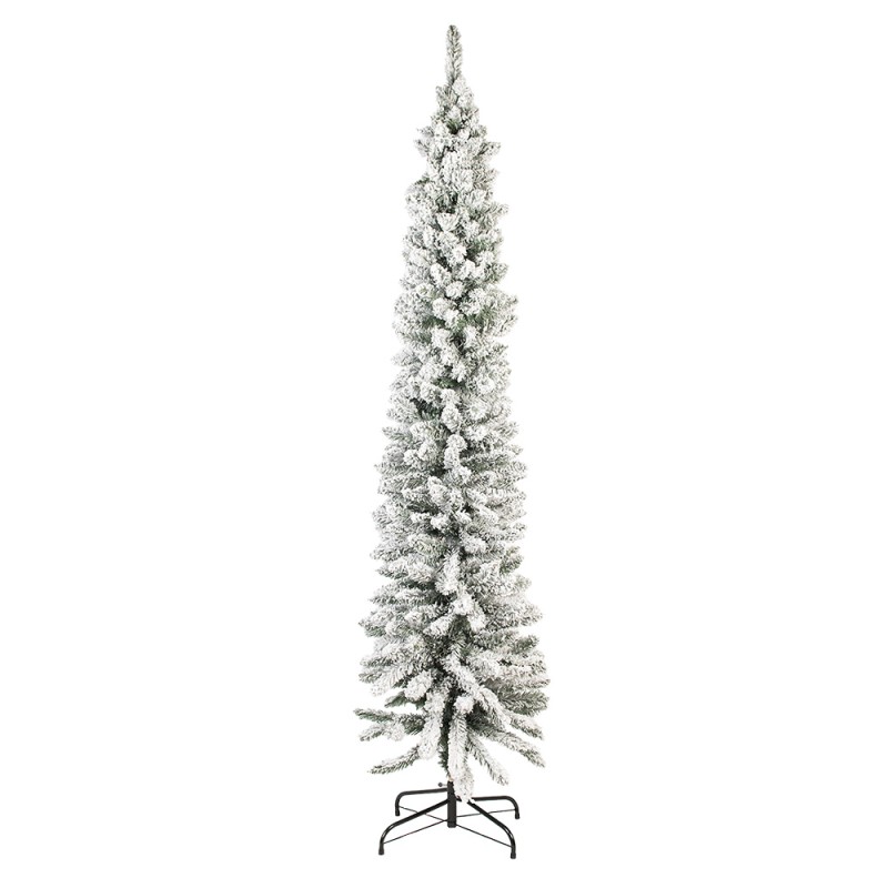 Clayre & Eef Weihnachtsbaum 210 cm Grün Weiß Kunststoff Metall