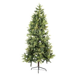 Clayre & Eef Albero di Natale 180 cm Verde Plastica Metallo