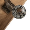 Clayre & Eef Wall Hook Set of 4 45x11x18 cm Brown Wood Metal