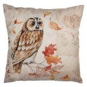 Clayre & Eef Kissenbezug 45x45 cm Beige Polyester Eule