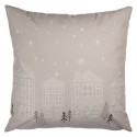 Clayre & Eef Cushion Cover 45x45 cm Beige Polyester Winter