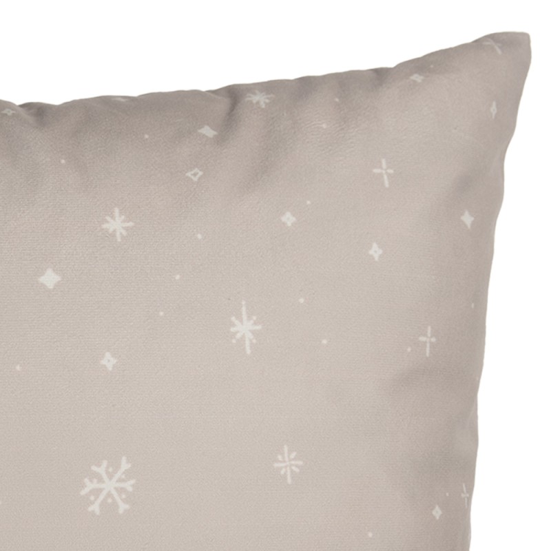 Clayre & Eef Cushion Cover 45x45 cm Beige Polyester Winter
