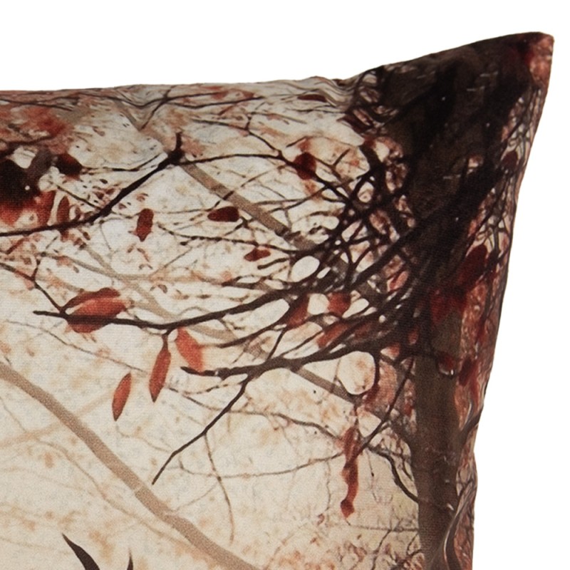 Clayre & Eef Federa per cuscino 45x45 cm Marrone Poliestere Cervi