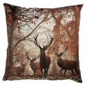 Clayre & Eef Cushion Cover 45x45 cm Brown Polyester Deer