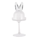 Clayre & Eef Cloche Lapin Ø 12x29 cm Transparent Verre