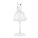 Clayre & Eef Cloche Lapin Ø 12x29 cm Transparent Verre