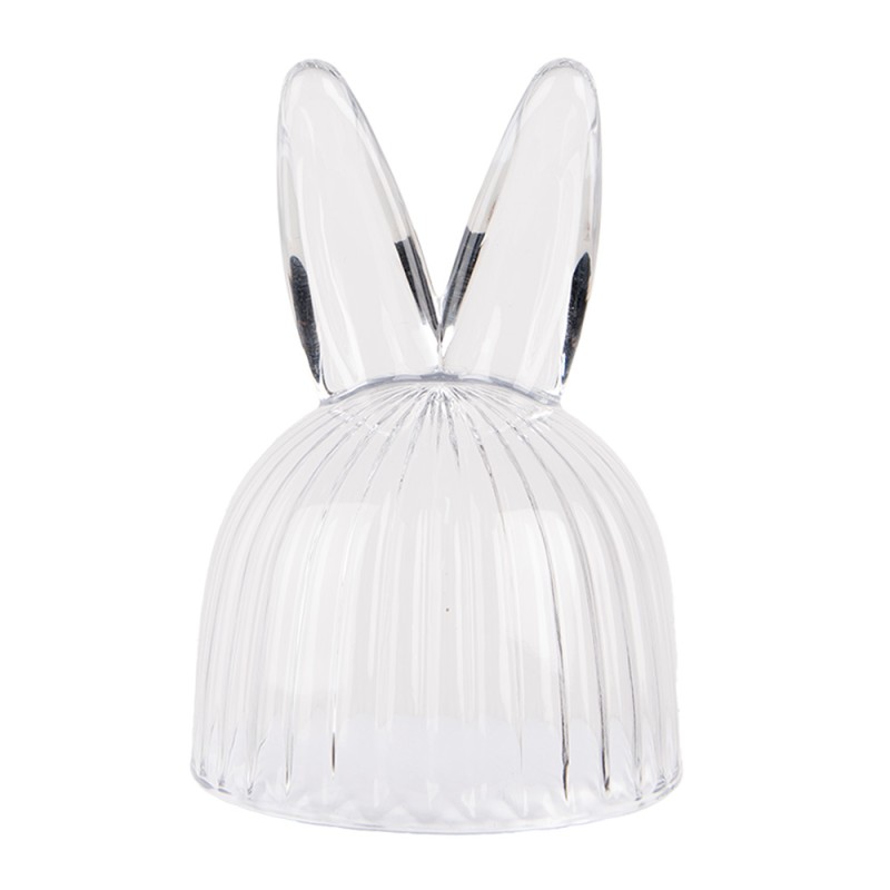 Clayre & Eef Cloche Lapin Ø 12x29 cm Transparent Verre