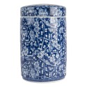 Clayre & Eef Vase avec Couvercle Ø 9x14 cm Bleu Céramique