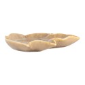 Clayre & Eef Bol de décoration Feuille 14x13x2 cm Marron Céramique