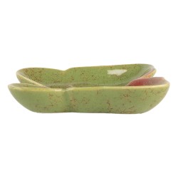 Clayre & Eef Decorative Bowl Butterfly 14x13x2 cm Green Ceramic