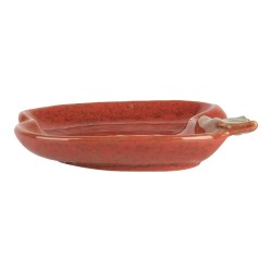 Clayre & Eef Decorative Bowl Apple 13x13x2 cm Red Ceramic