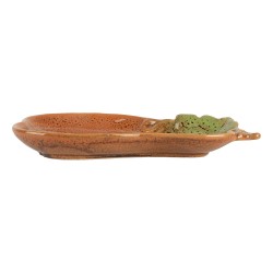 Clayre & Eef Decorative Bowl Pumpkin 17x10x2 cm Orange Ceramic
