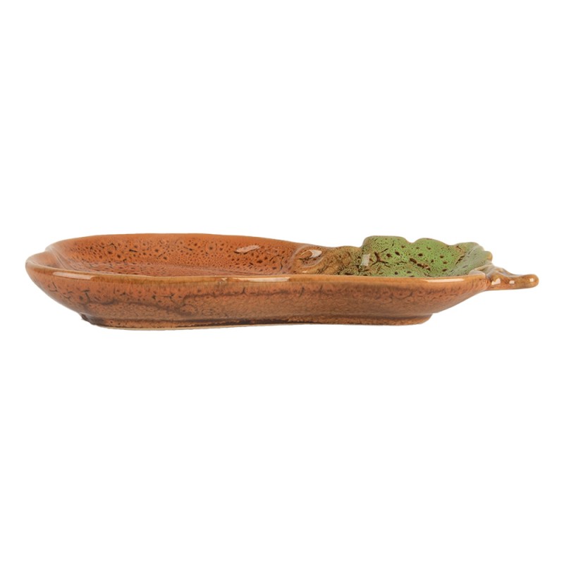 Clayre & Eef Decorative Bowl Pumpkin 17x10x2 cm Orange Ceramic