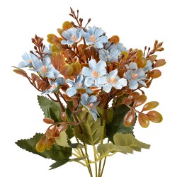 Clayre & Eef Kunstblume 33 cm Blau Kunststoff