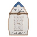Clayre & Eef Photo Frame 10x15 cm White Wood product Boat