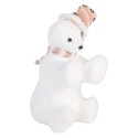 Clayre & Eef Decorative Figurine Bear 11x11x18 cm White Synthetic