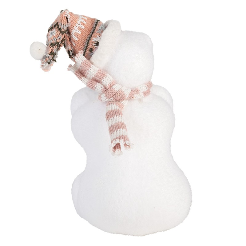 Clayre & Eef Decorative Figurine Bear 11x11x18 cm White Synthetic