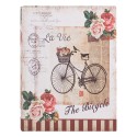 Clayre & Eef Opbergdoos Set van 3 27/22/ 17 cm Beige Hout Fiets