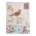 Clayre & Eef Storage Box Set of 3 Books 27/22 /17 cm Beige Wood Bird
