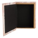 Clayre & Eef Storage Box Set of 3 Books 27 /22 /17 cm Beige Wood