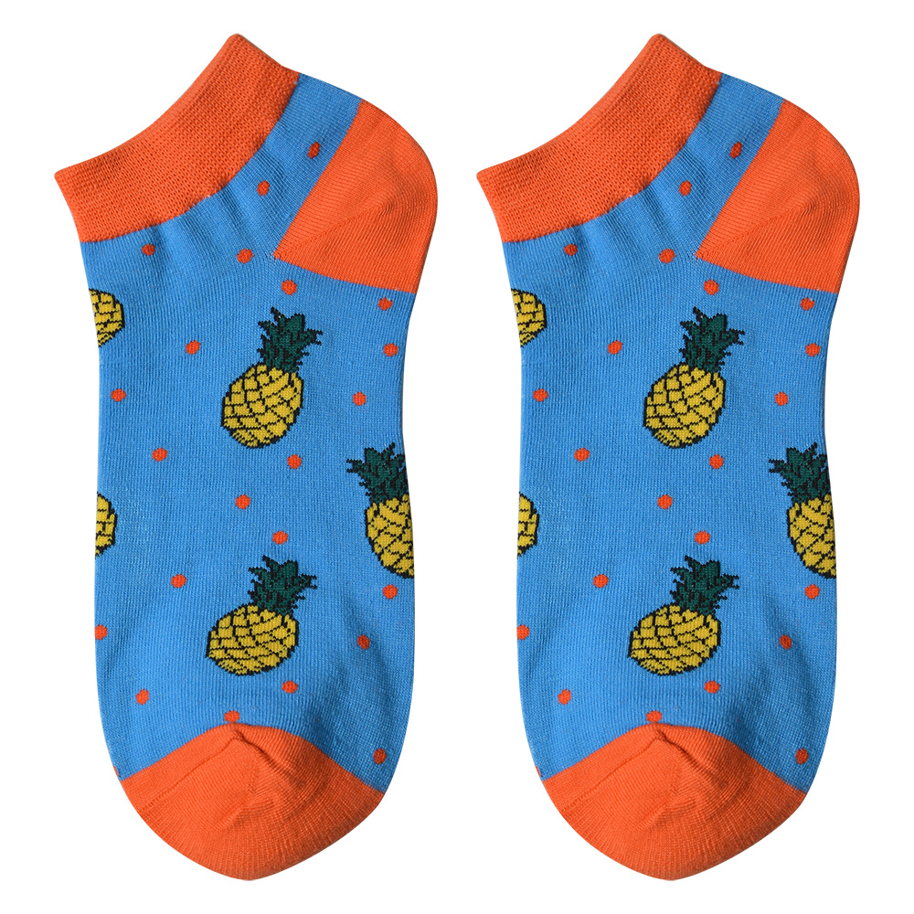 Clayre&Eef Grappige Sokken one size Blauw Polyester afbeelding